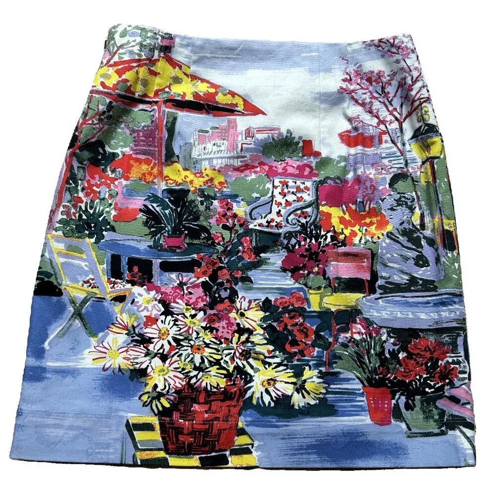 Talbots Garden Terrace Print Skirt NWT - Picture 4 of 11